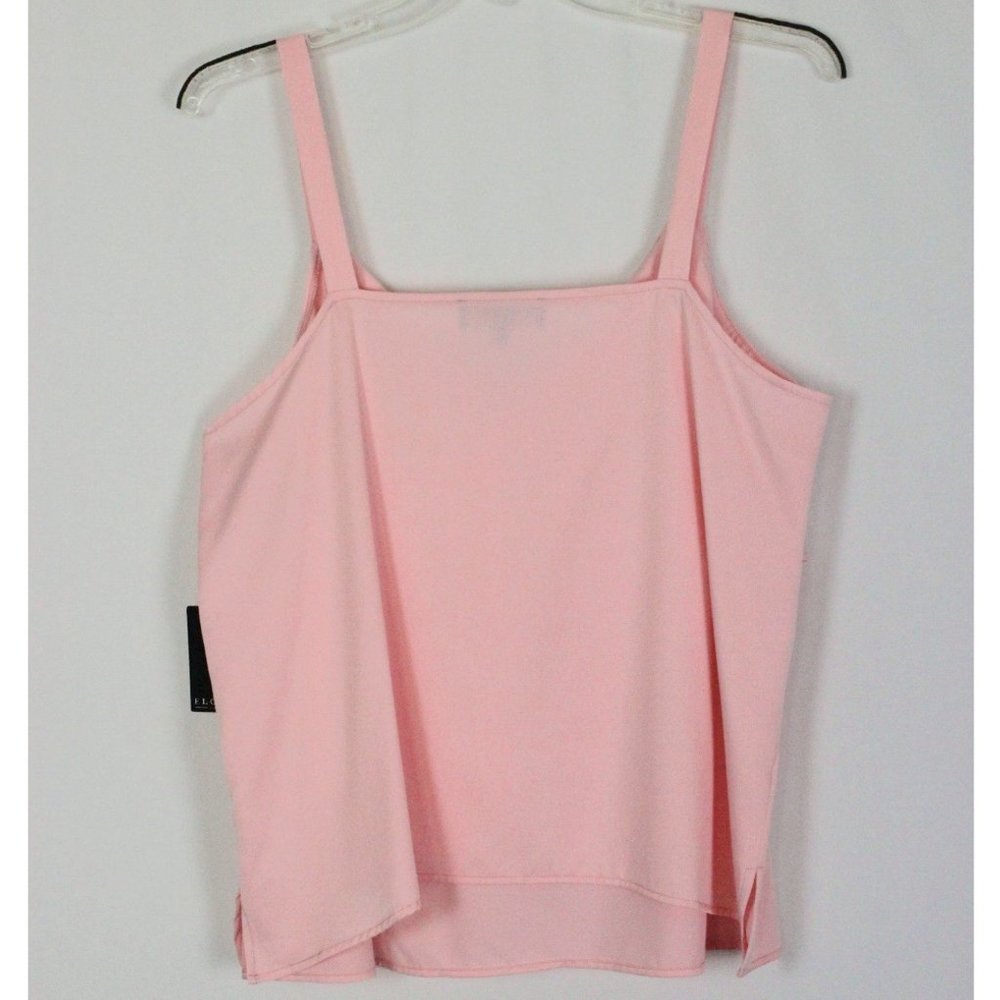 ๐HP๐NWT Eloquii Pink Layered Ruffled Top Sz 16 - Picture 5 of 12